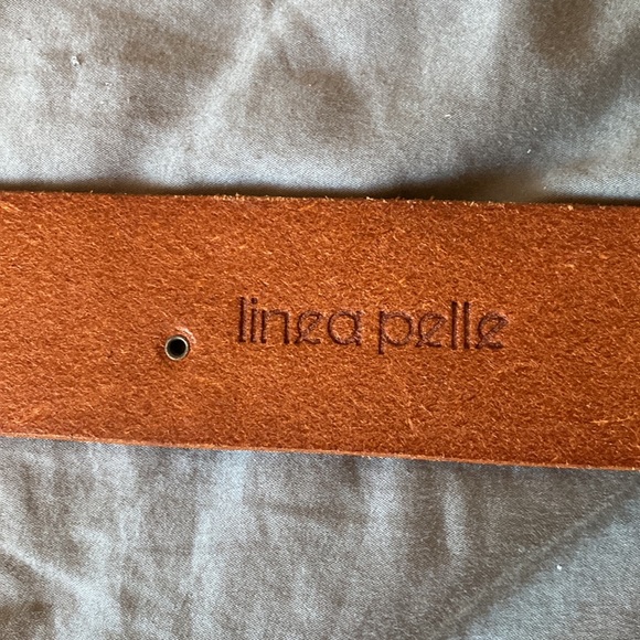 Linea Pelle Leather Belt Floral Gold - large - Picture 7 of 8